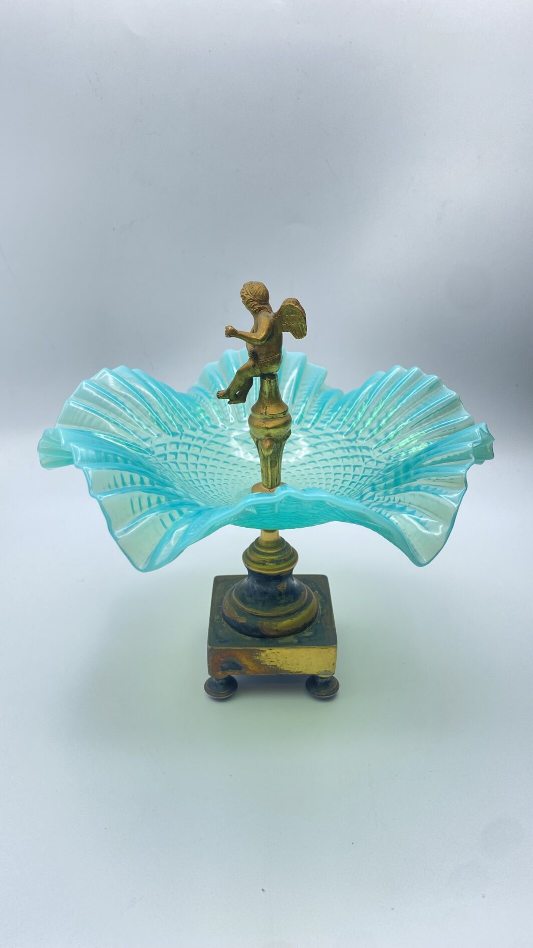 CENTROTAVOLA IN BRONZO DORATO E OPALINE. FRANCIA, SECONDA METÀ DEL XIX sec. - immagine 9