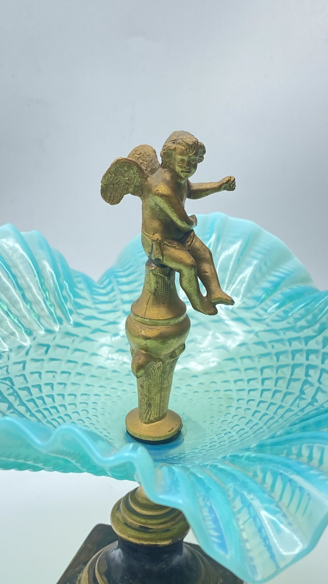 CENTROTAVOLA IN BRONZO DORATO E OPALINE. FRANCIA, SECONDA METÀ DEL XIX sec. - immagine 15