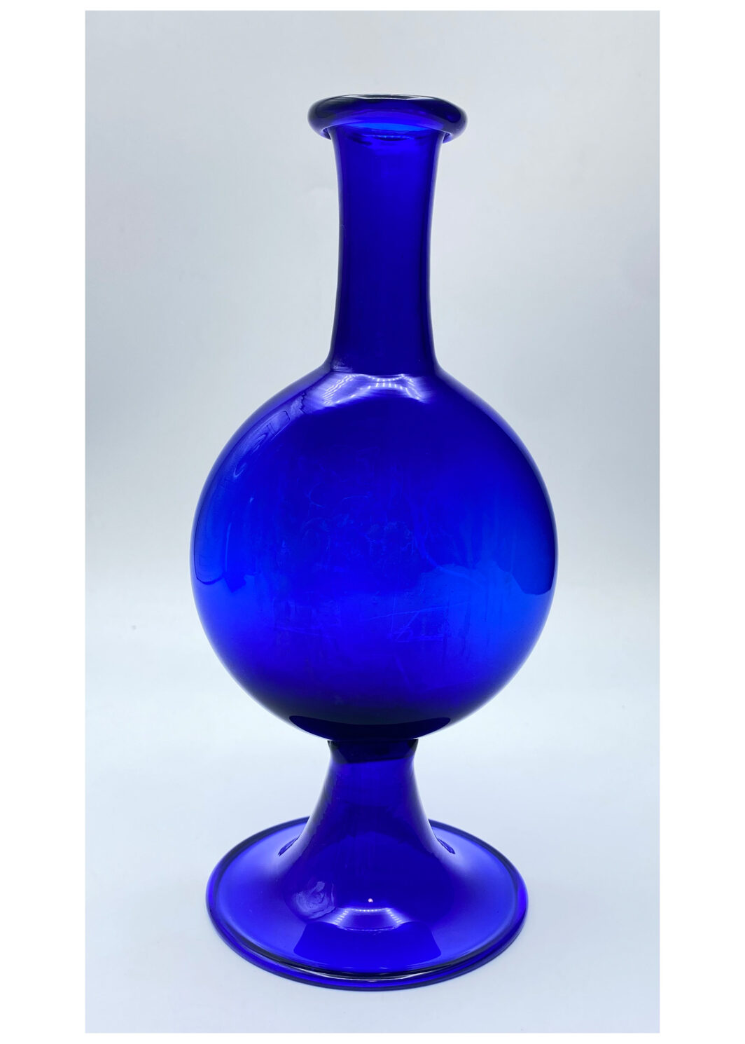 ERCOLE BAROVIER. VASO BLU COBALTO. MURANO ANNI ‘50.