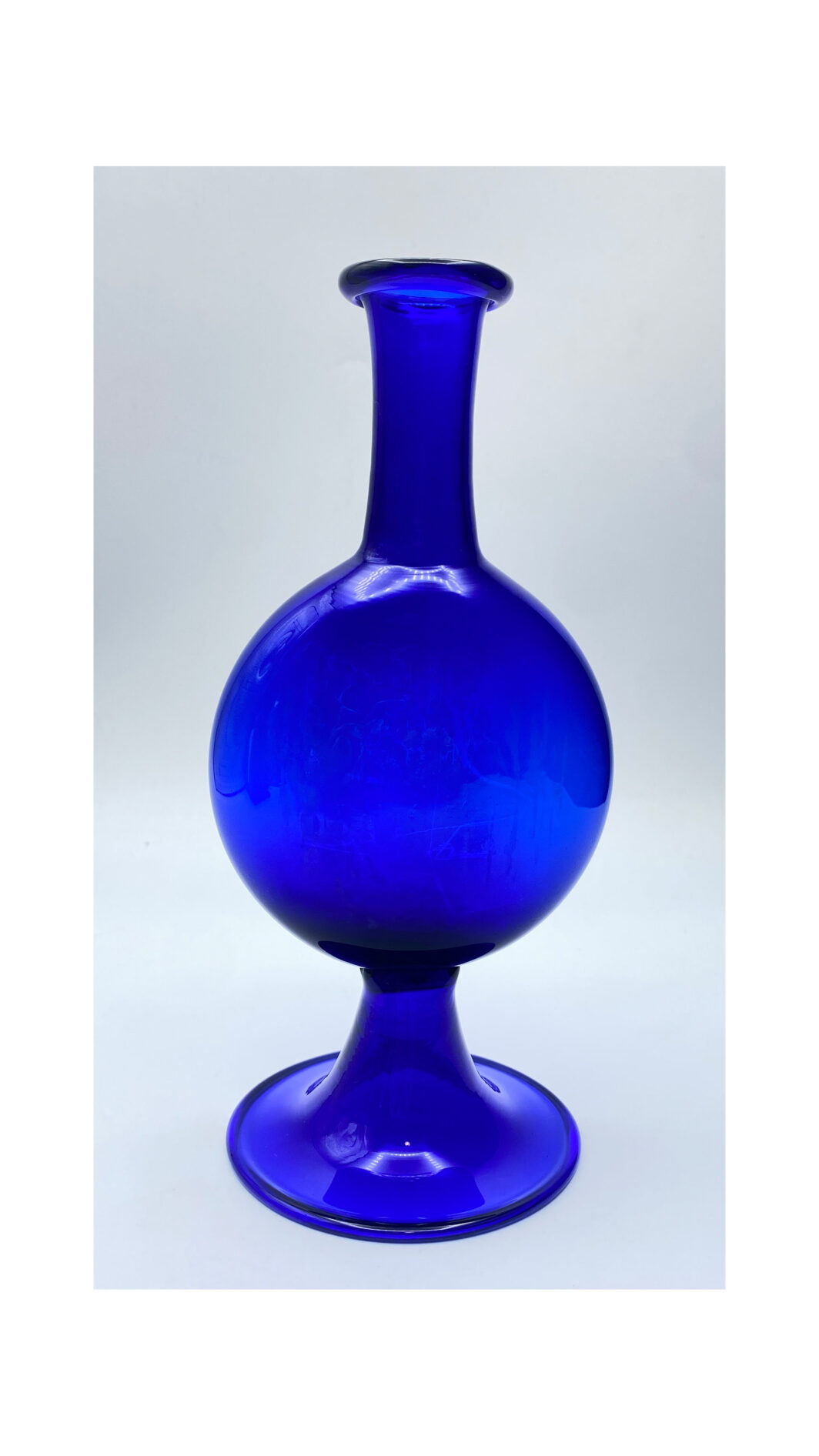 ERCOLE BAROVIER. VASO BLU COBALTO. MURANO ANNI ‘50.