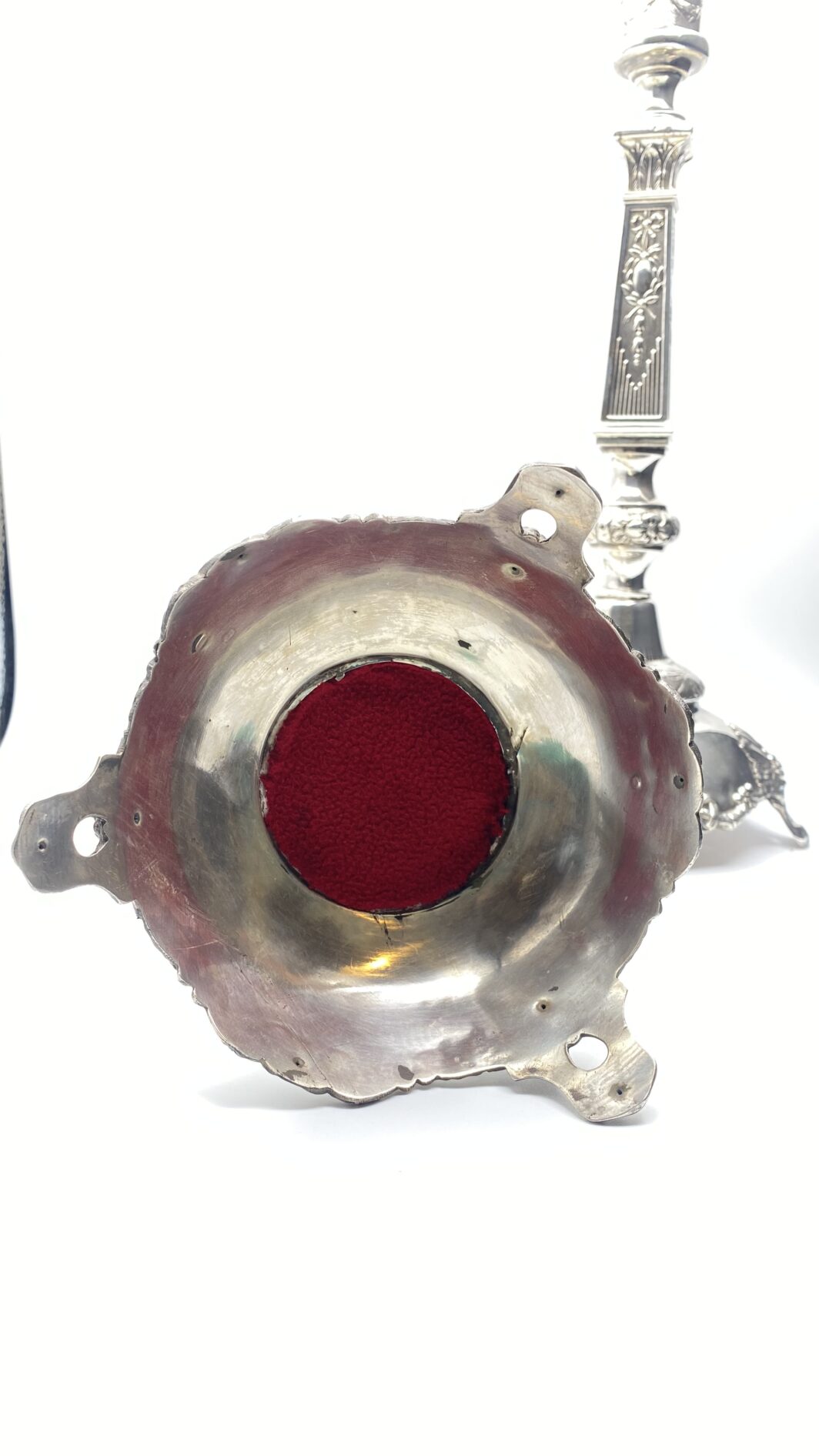 PAIO DI CANDELIERI FIRMATI MITROFAN RINDIN, IN ARGENTO IMPERIALE RUSSO. MOSCA 1894-1916. - immagine 12