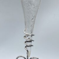 RAFFINATA EPERGNE IN SHEFFIELD E CRISTALLO. EPOCA VITTORIANA, XIX sec. - immagine 30