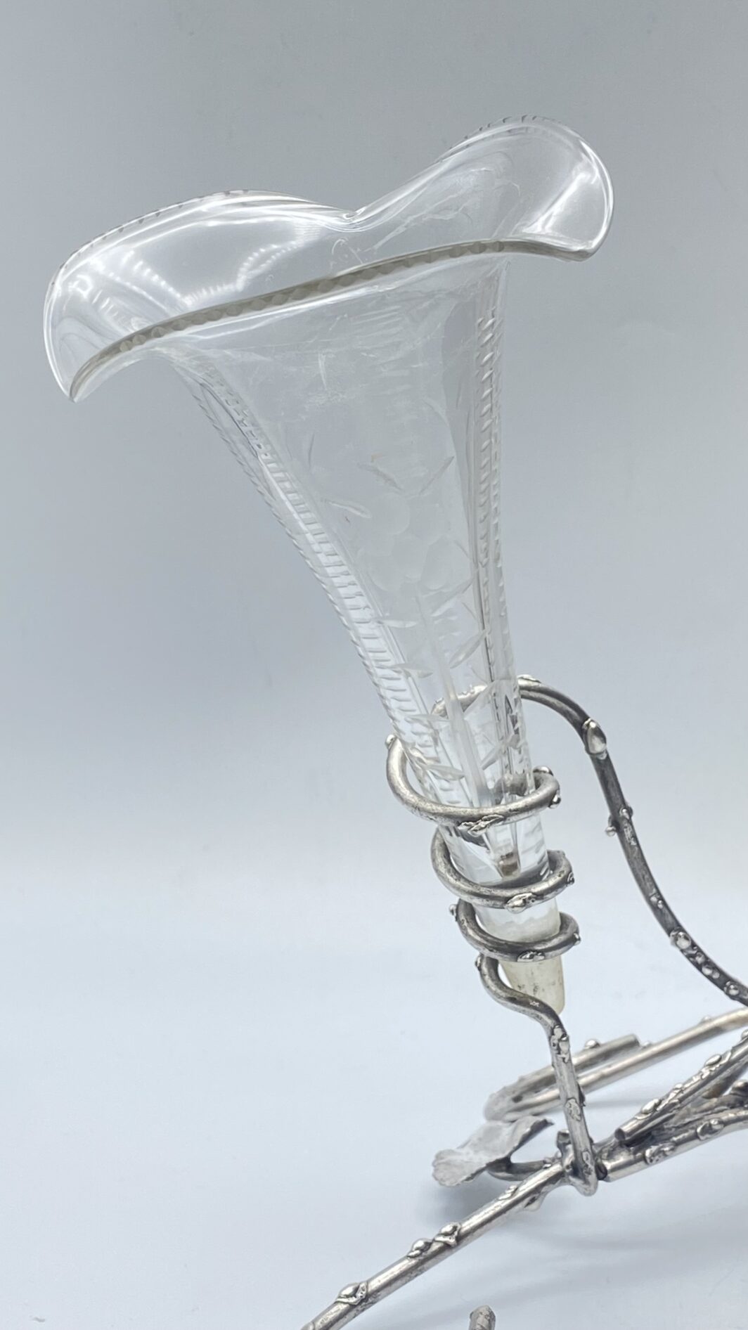 EPERGNE IN SHEFFIELD E CRISTALLO. EPOCA VITTORIANA, XIX sec. - immagine 22