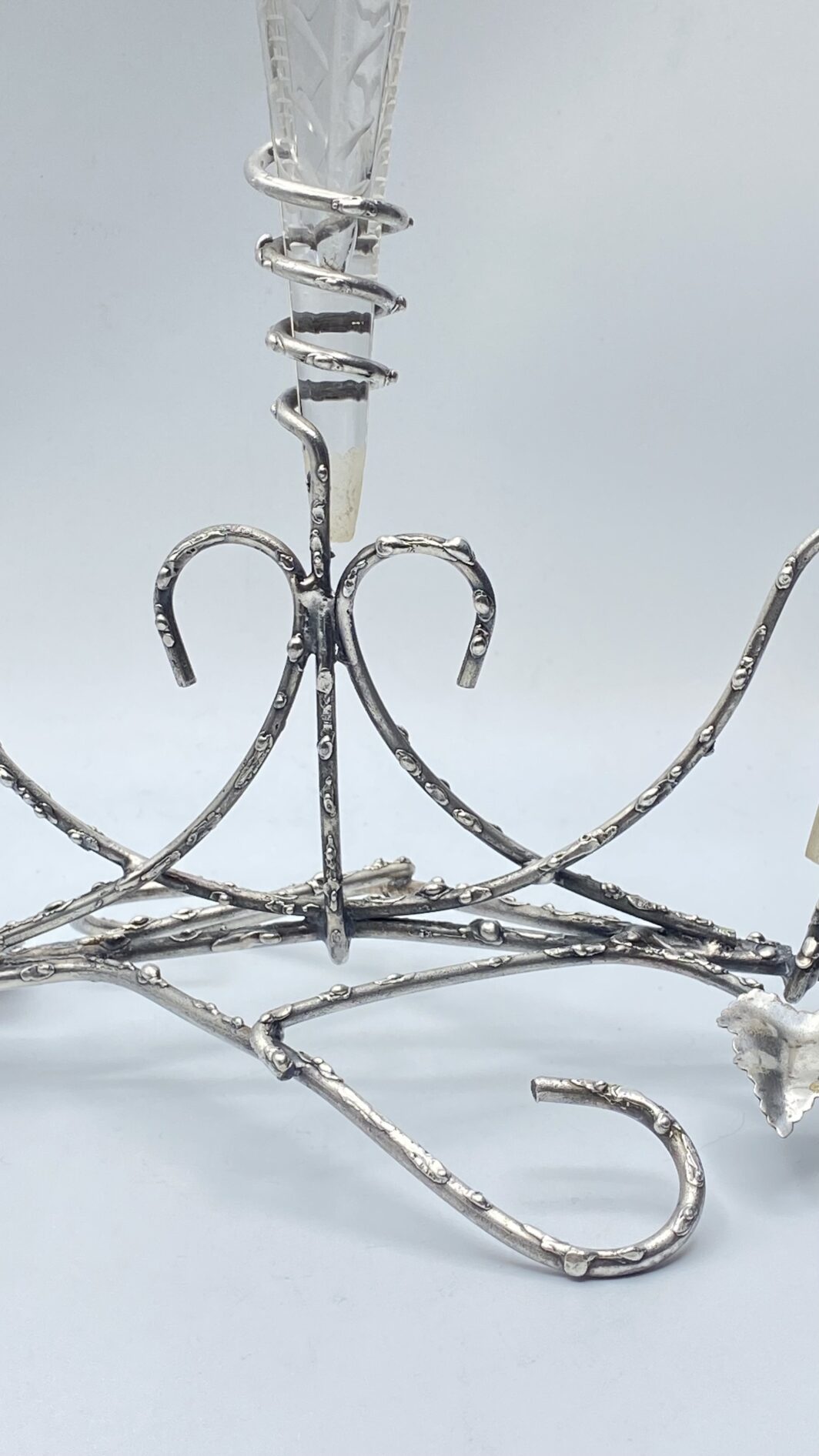 EPERGNE IN SHEFFIELD E CRISTALLO. EPOCA VITTORIANA, XIX sec. - immagine 20