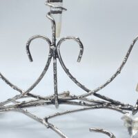 RAFFINATA EPERGNE IN SHEFFIELD E CRISTALLO. EPOCA VITTORIANA, XIX sec. - immagine 21