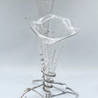 RAFFINATA EPERGNE IN SHEFFIELD E CRISTALLO. EPOCA VITTORIANA, XIX sec. - immagine 20