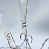 RAFFINATA EPERGNE IN SHEFFIELD E CRISTALLO. EPOCA VITTORIANA, XIX sec. - immagine 16