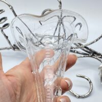 RAFFINATA EPERGNE IN SHEFFIELD E CRISTALLO. EPOCA VITTORIANA, XIX sec. - immagine 10