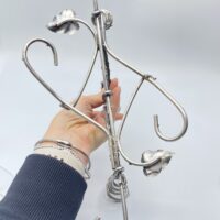 RAFFINATA EPERGNE IN SHEFFIELD E CRISTALLO. EPOCA VITTORIANA, XIX sec. - immagine 6