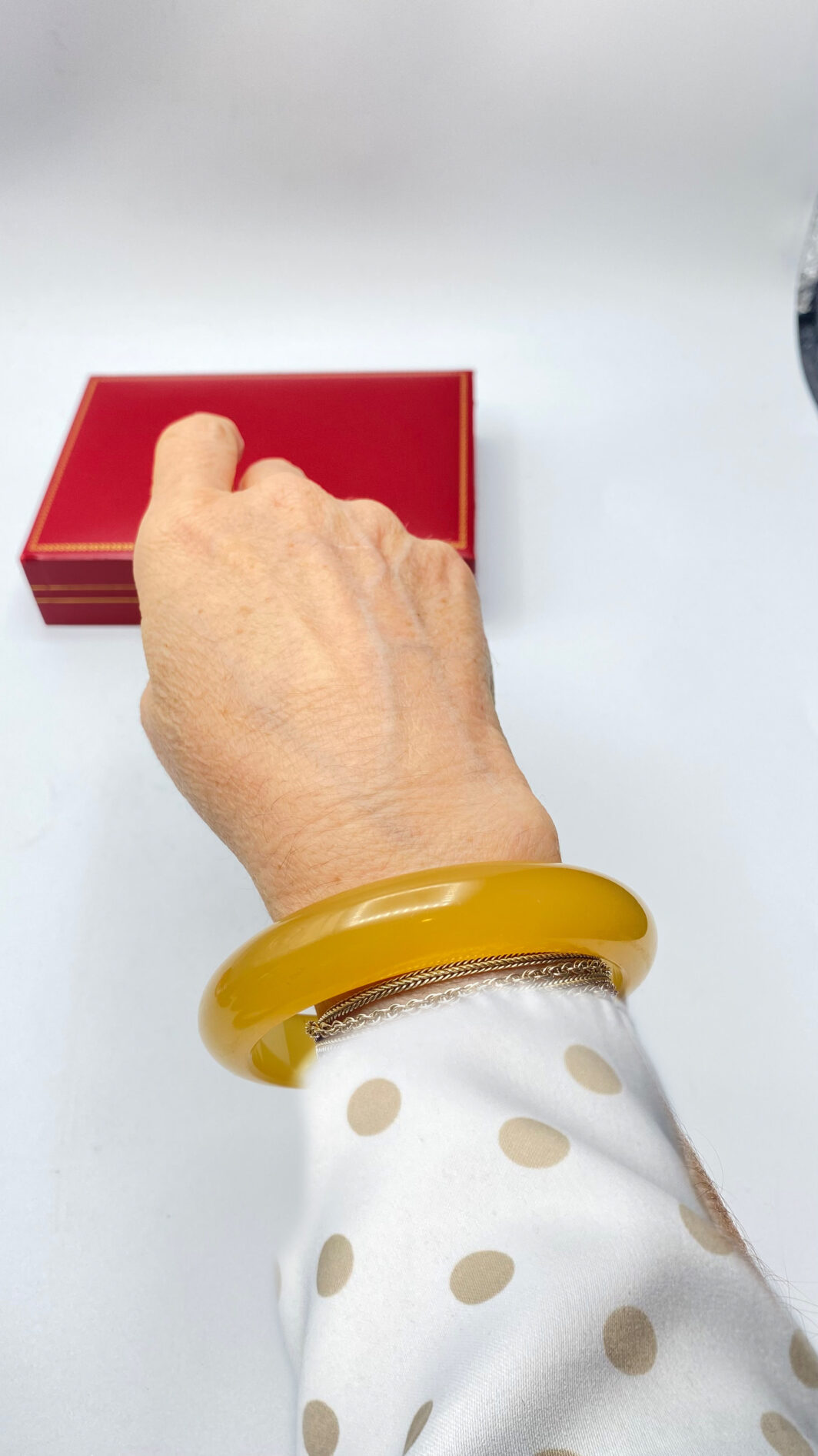 BRACCIALE IN BACHELITE APPLE JUICE. VINTAGE ANNI ‘30. - immagine 2