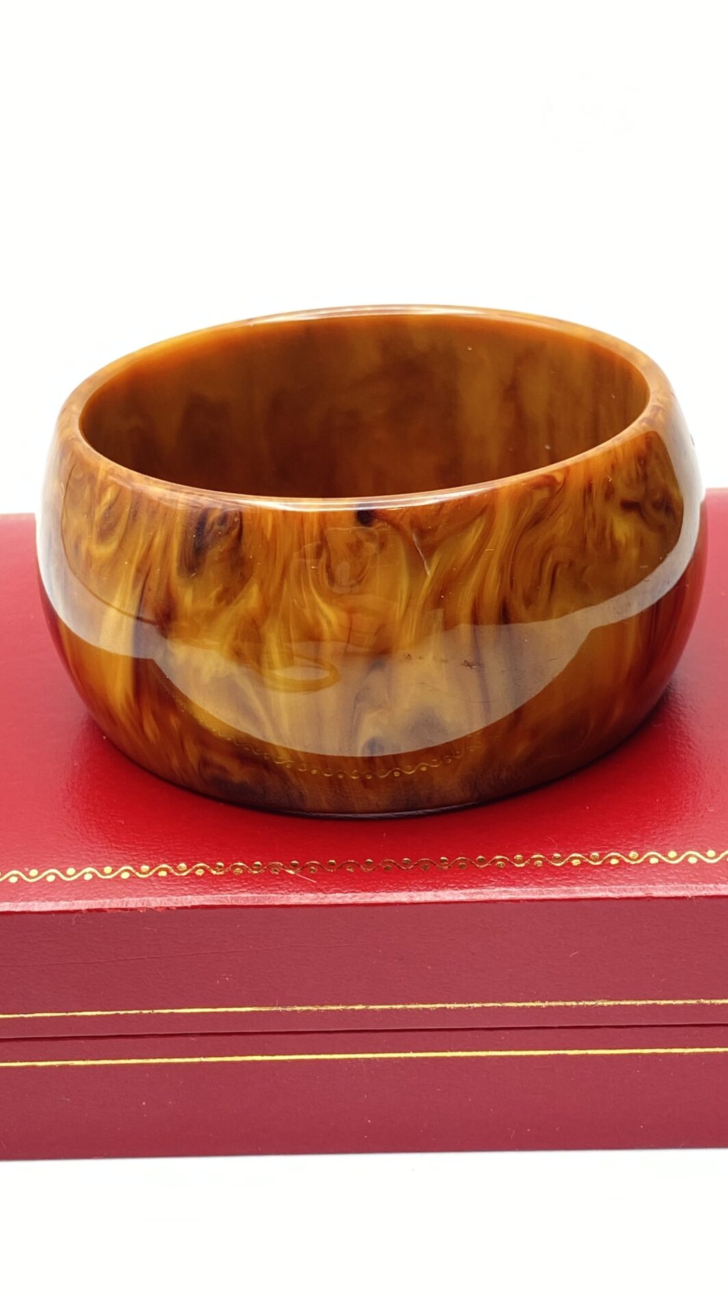 BRACCIALE IN BACHELITE EFFETTO MARMORIZZATO. VINTAGE ANNI ‘30
