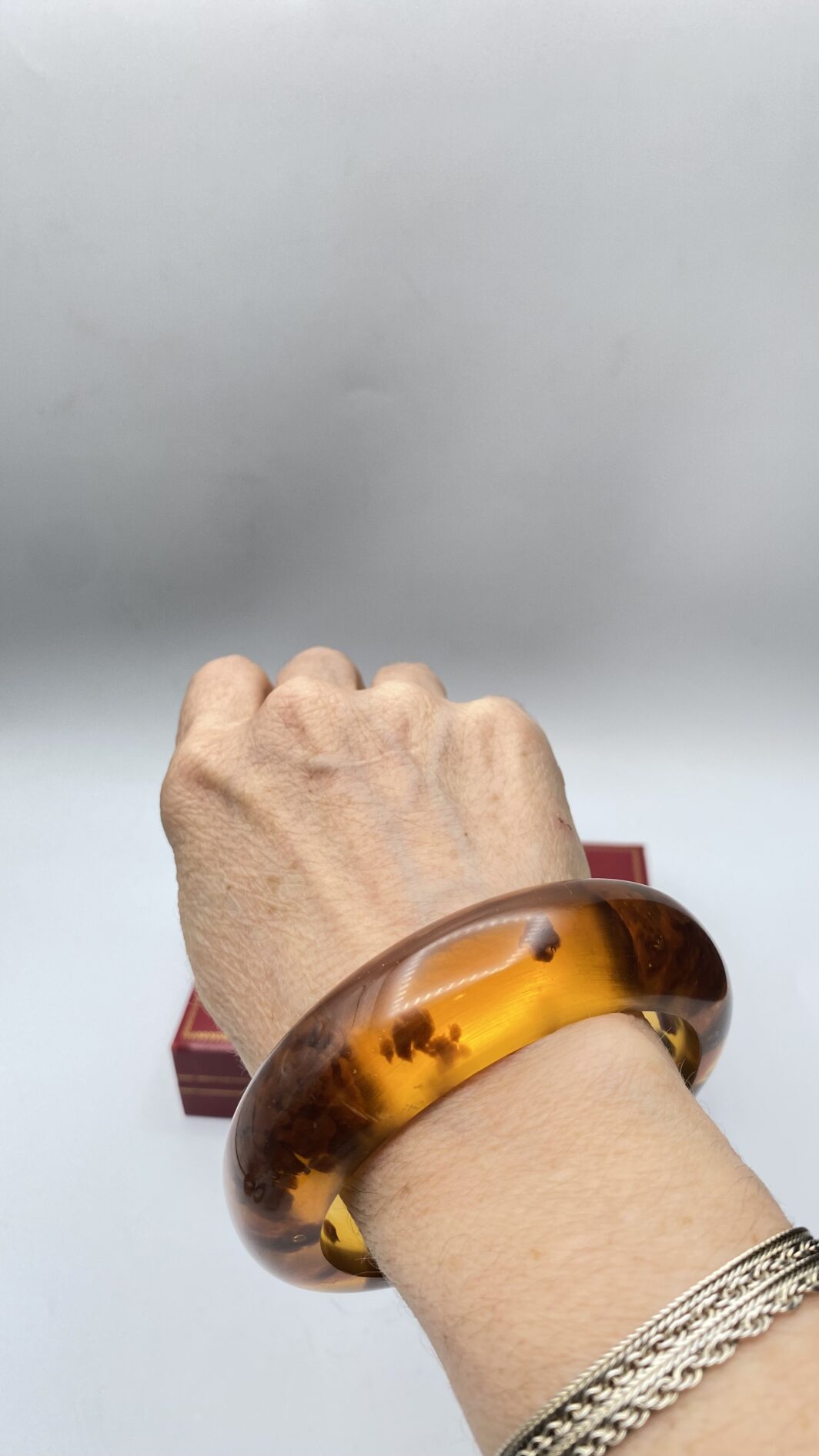 BRACCIALE IN BACHELITE EFFETTO AMBRA. VINTAGE ANNI ‘30 - immagine 8