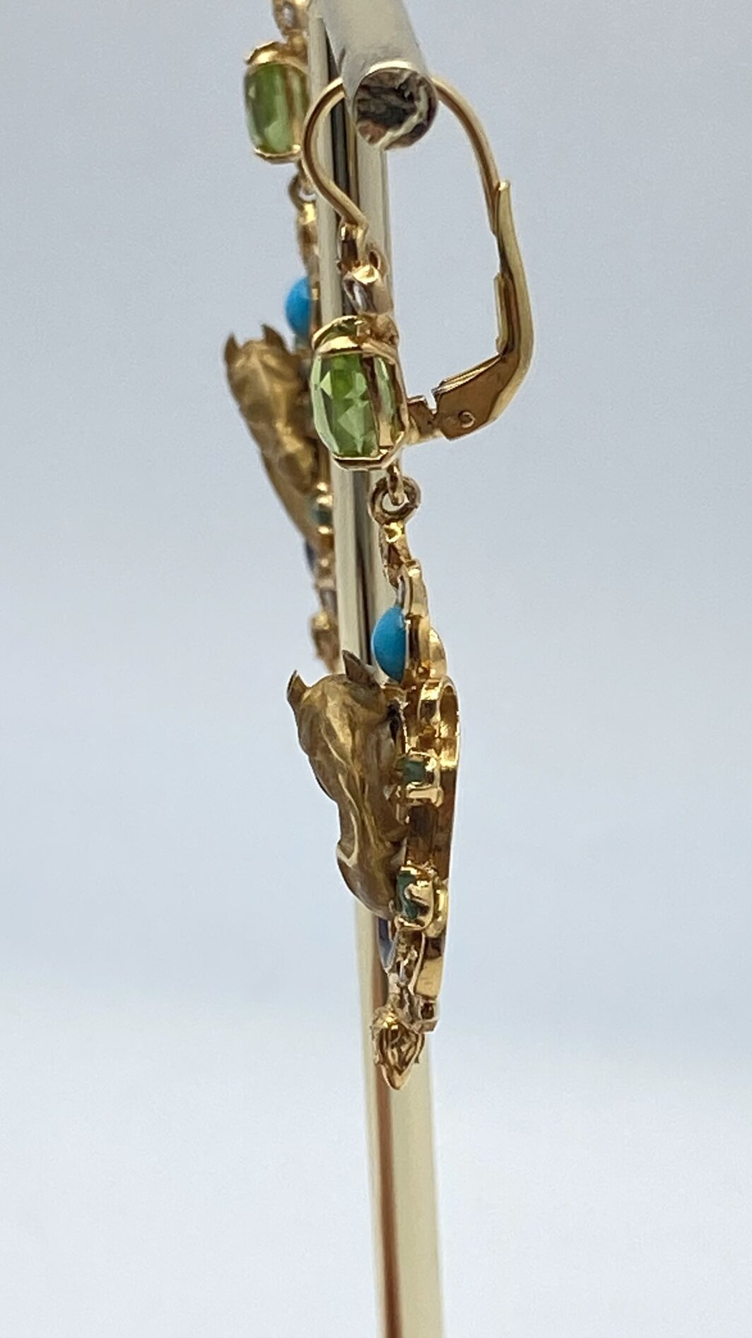 ORECCHINI BORBONICI IN ORO. ITALIA, FINE XIX sec. - immagine 8
