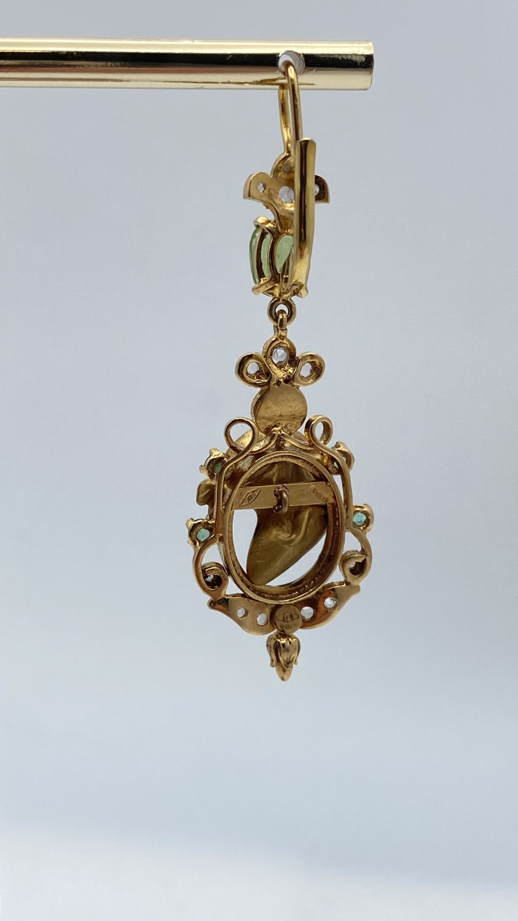 ORECCHINI BORBONICI IN ORO. ITALIA, FINE XIX sec. - immagine 6