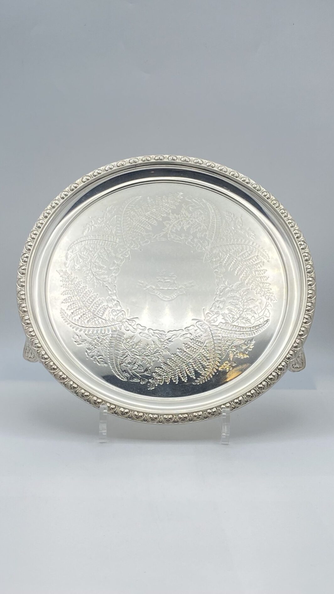 ELKINGTON & co. SALVER IN SHEFFIELD. CITTÀ DI BIRMIGHAM 1840/1897