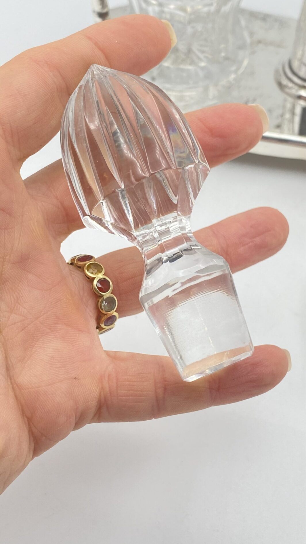 BERNDORF METALWARE FACTORY ARTHUR KRUPP. CRISTALLO DI BOEMIA E SHEFFIELD. CRUET FINE XIX sec. - immagine 9