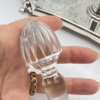 BERNDORF METALWARE FACTORY ARTHUR KRUPP. CRISTALLO DI BOEMIA E SHEFFIELD. CRUET FINE XIX sec. - immagine 11