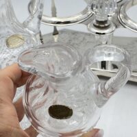 BERNDORF METALWARE FACTORY ARTHUR KRUPP. CRISTALLO DI BOEMIA E SHEFFIELD. CRUET FINE XIX sec. - immagine 13