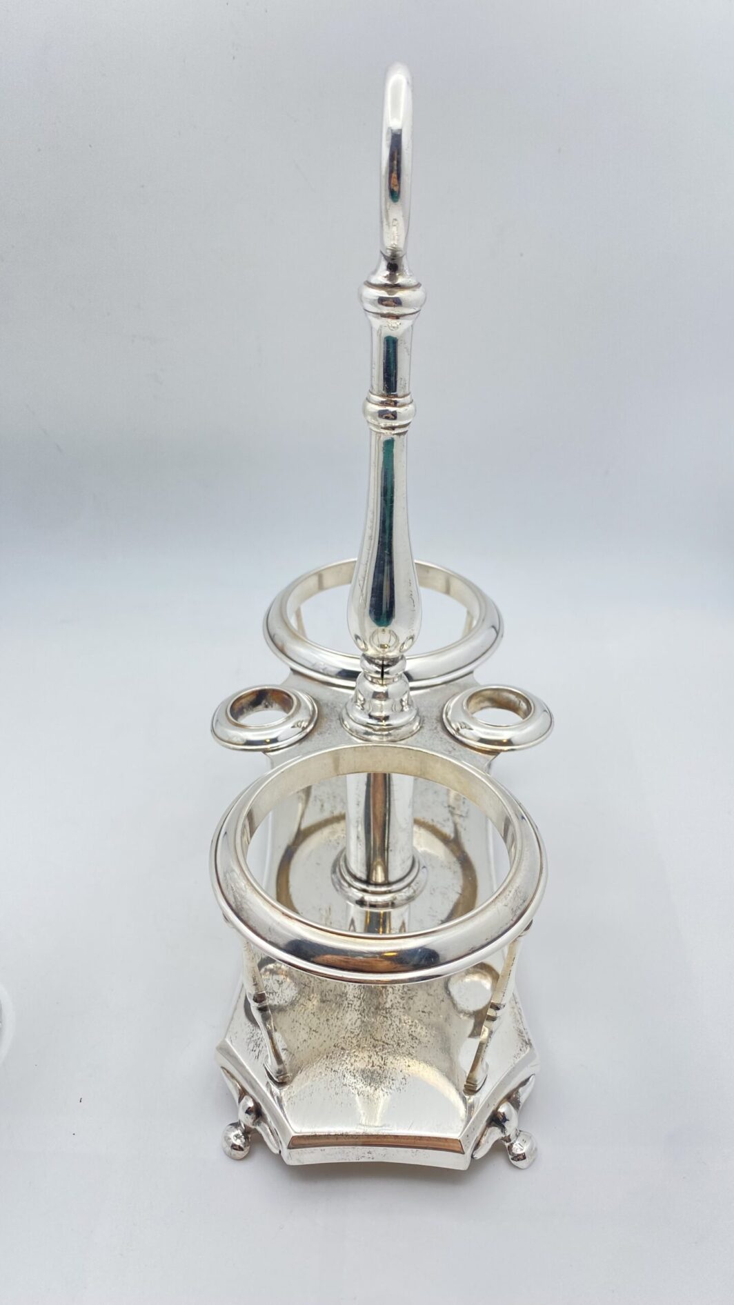 BERNDORF METALWARE FACTORY ARTHUR KRUPP. CRISTALLO DI BOEMIA E SHEFFIELD. CRUET FINE XIX sec. - immagine 22
