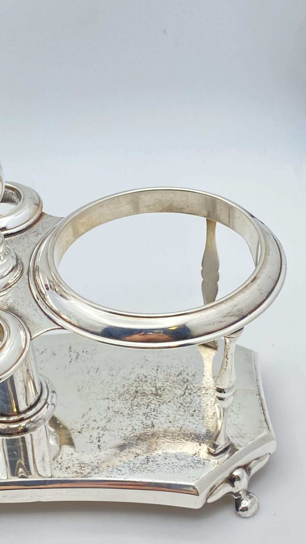 BERNDORF METALWARE FACTORY ARTHUR KRUPP. CRISTALLO DI BOEMIA E SHEFFIELD. CRUET FINE XIX sec. - immagine 28