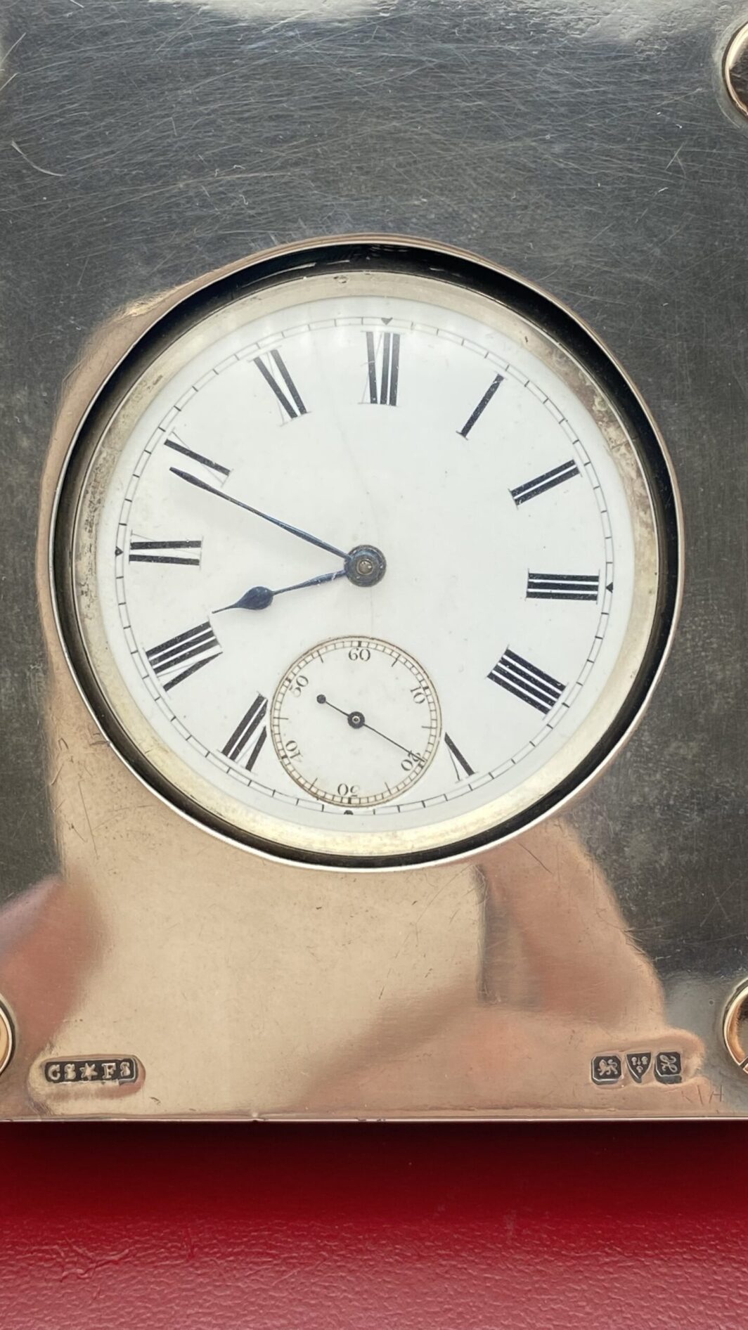 ARGENTO E ORO. OROLOGIO DEL 1892 CON PORTAOROLOGIO DATATO 1908. - immagine 4