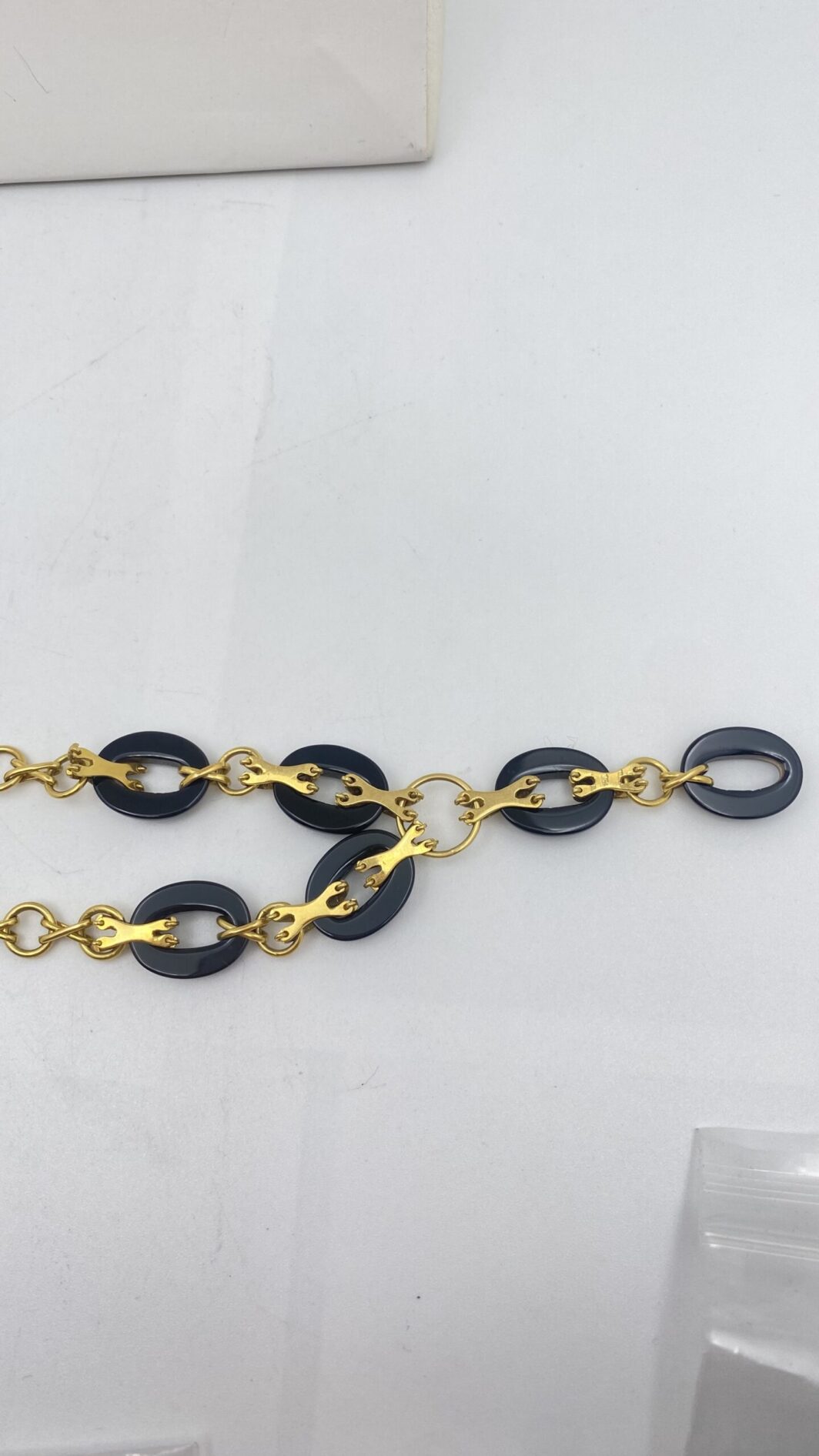 ORO 18KT, ONICE E BRILLANTI. COLLANA VINTAGE ANNI ‘60 - immagine 12