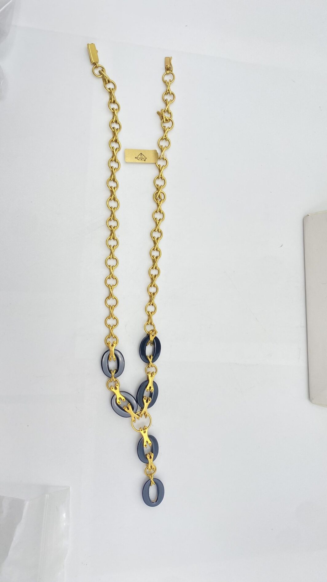 ORO 18KT, ONICE E BRILLANTI. COLLANA VINTAGE ANNI ‘60 - immagine 13