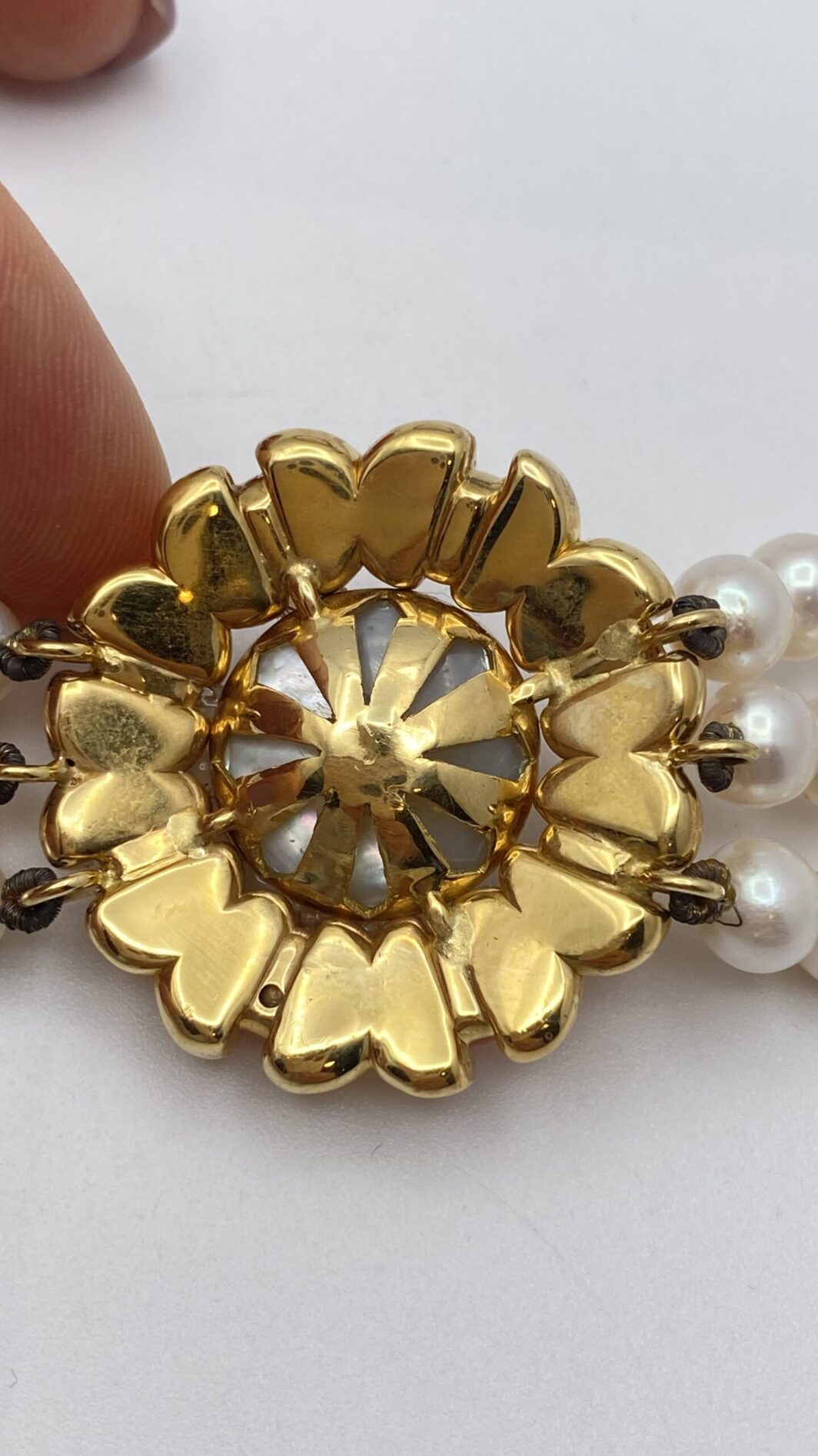 PERLE, ORO 18KT E CORALLO. BRACCIALE VINTAGE ANNI ‘70. ITALIA. - immagine 7
