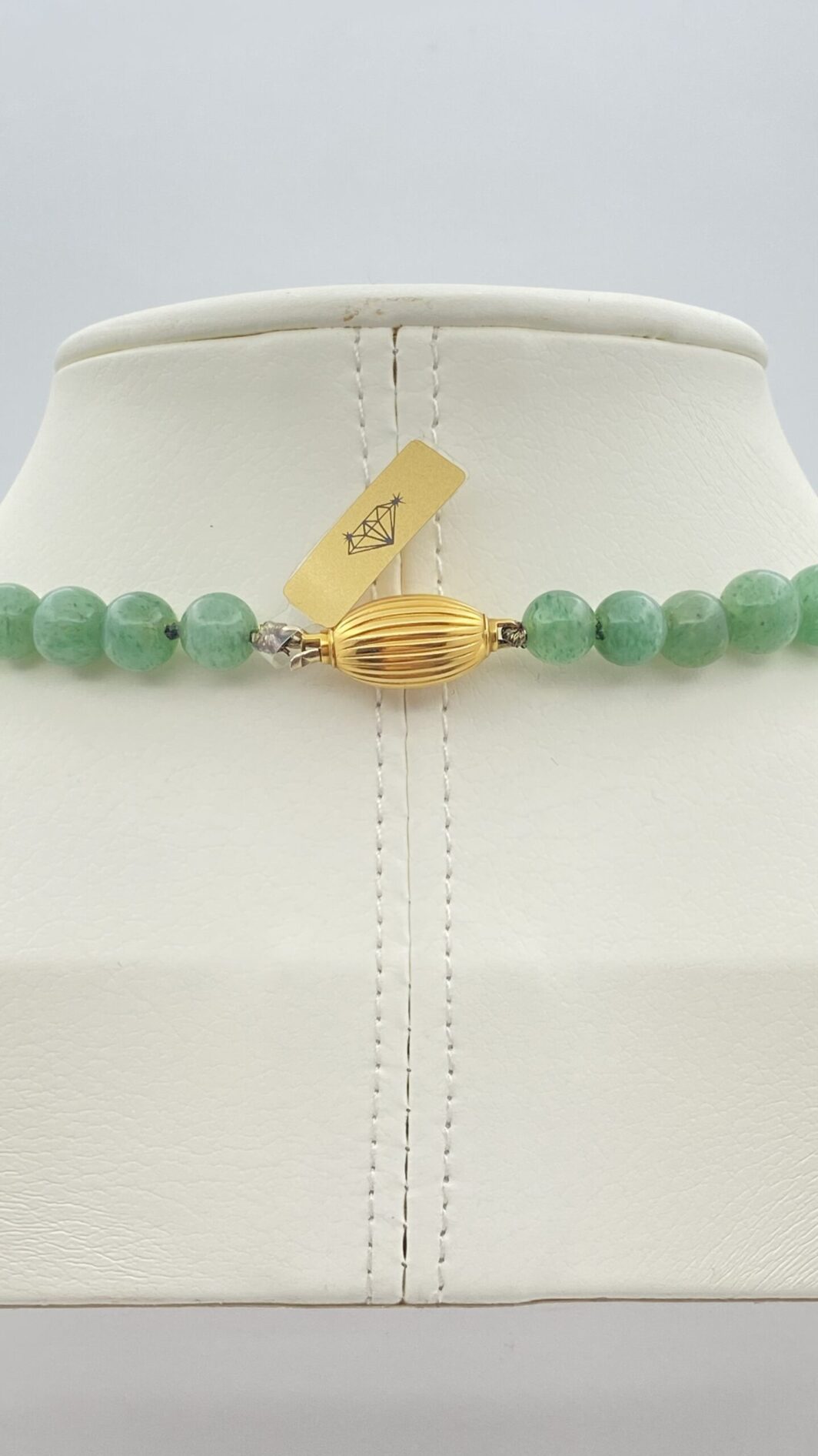 GIADA E ORO 18KT. COLLANA VINTAGE ANNI ‘60. - immagine 4