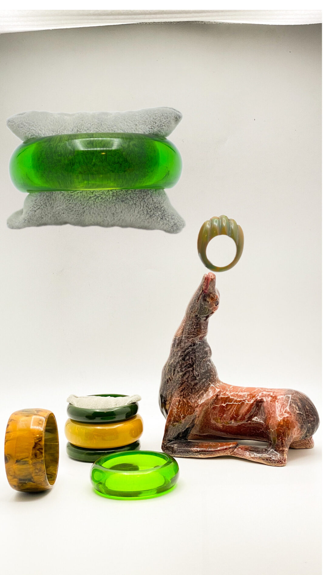 LUCITE VERDE VIPERA. USA ANNI ‘40