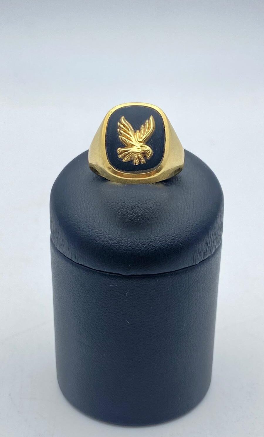 ORO 14 KT E ONICE. ANELLO ART DECO.1930