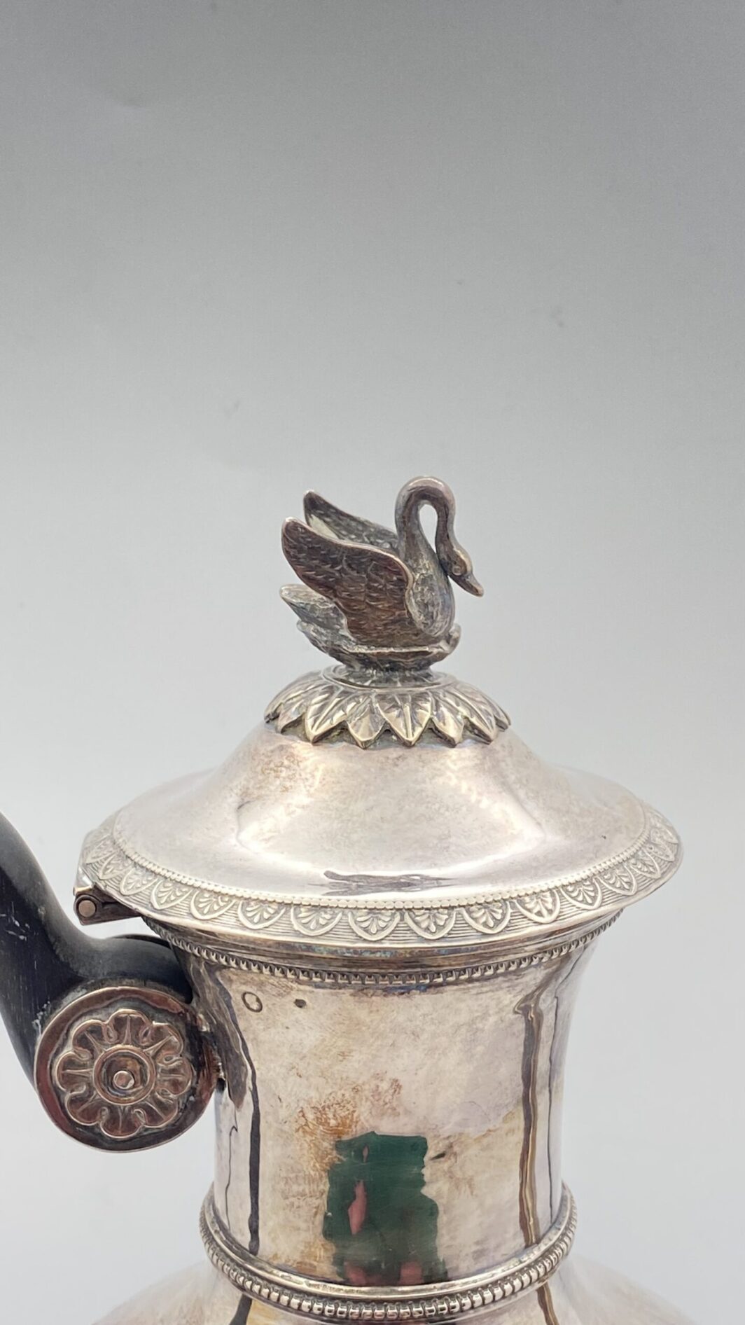 ARGENTO. CAFFETTIERA IMPERO, INIZI  XIX sec. - immagine 3