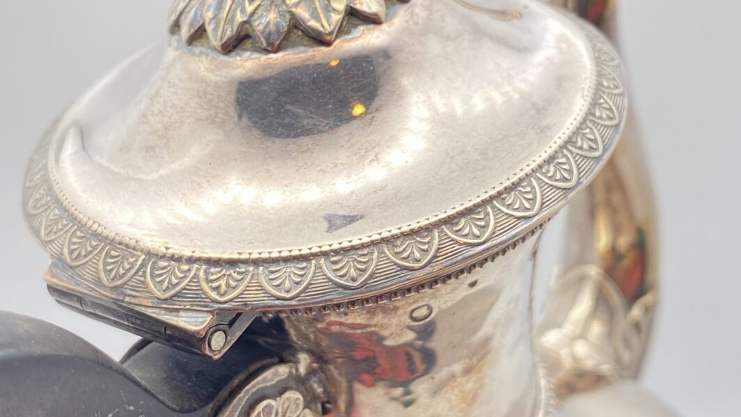 ARGENTO. CAFFETTIERA IMPERO, INIZI  XIX sec. - immagine 5