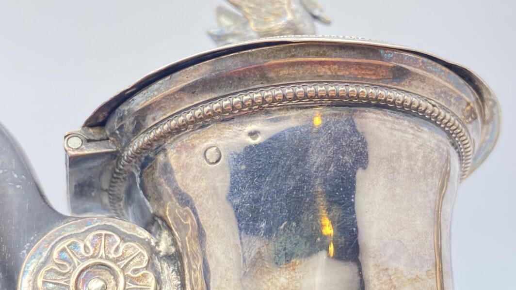 ARGENTO. CAFFETTIERA IMPERO, INIZI  XIX sec. - immagine 10