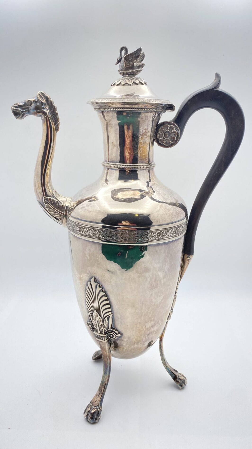 ARGENTO. CAFFETTIERA IMPERO, INIZI  XIX sec. - immagine 11
