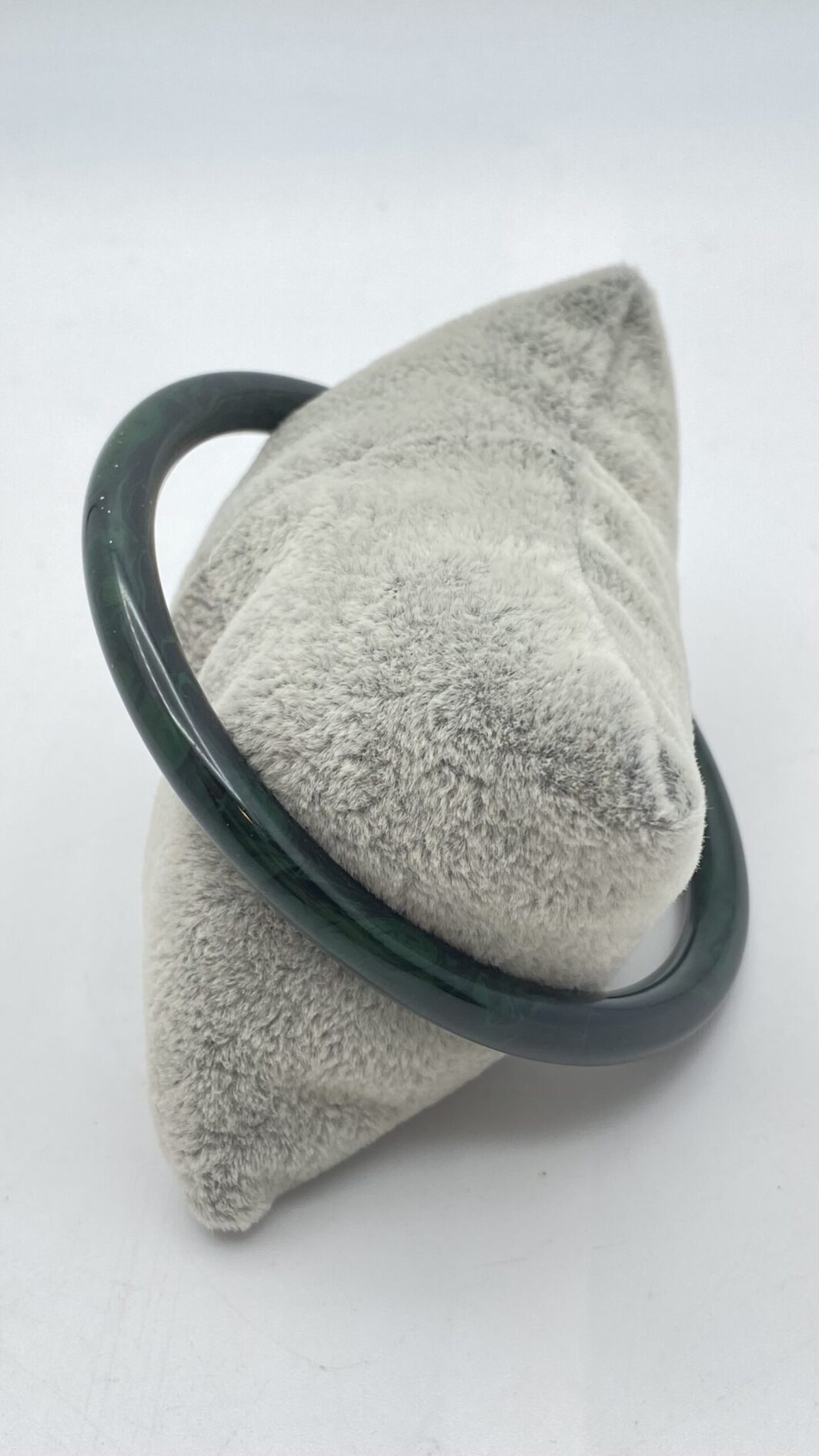 BACHELITE. BRACCIALE VERDE SCURO MARMORIZZATO. USA ANNI ‘40. - immagine 7