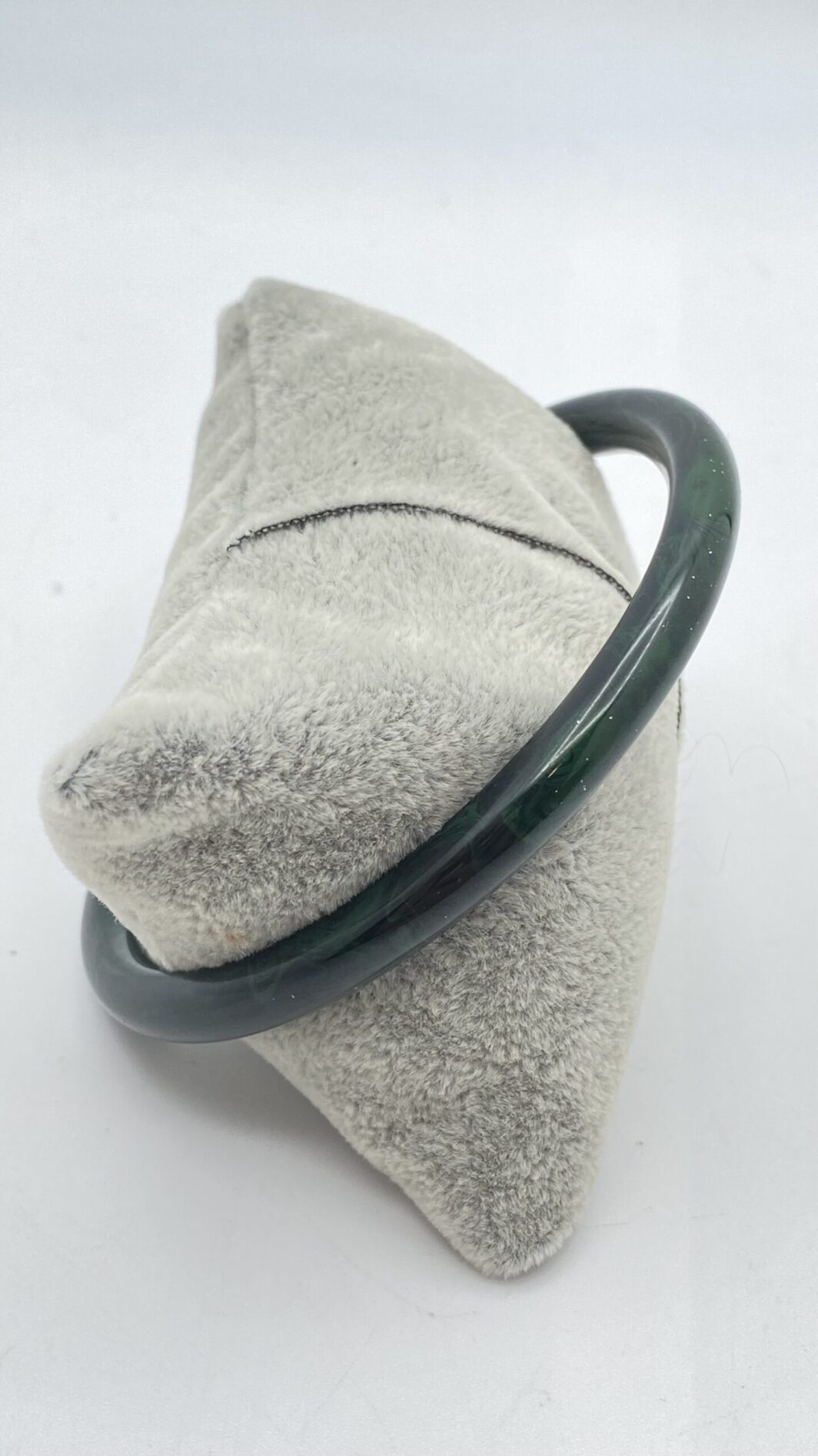 BACHELITE. BRACCIALE VERDE SCURO MARMORIZZATO. USA ANNI ‘40. - immagine 8