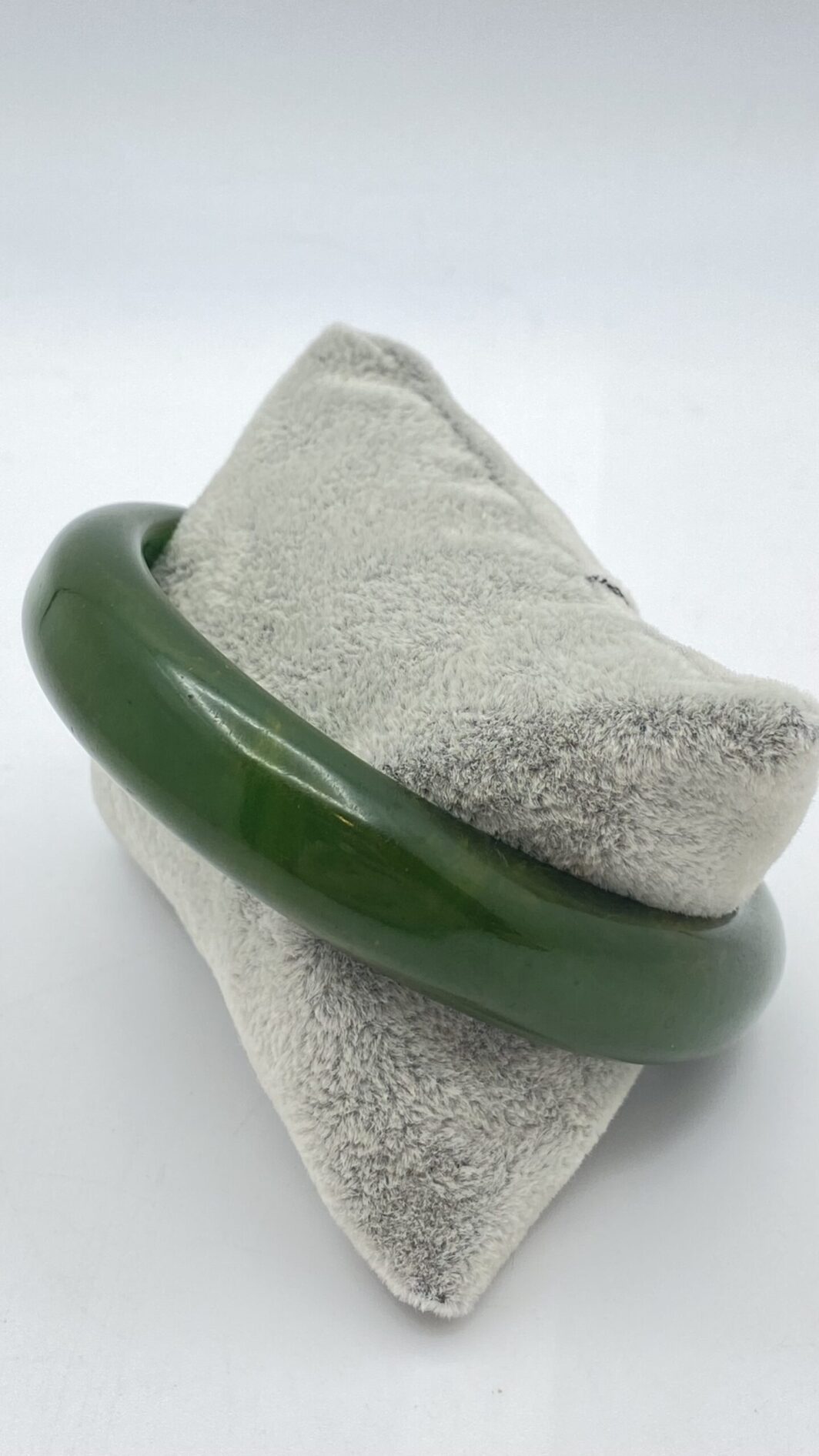 BACHELITE. BRACCIALE VERDE CREMA DI SPINACI. USA ANNI ‘40. - immagine 4