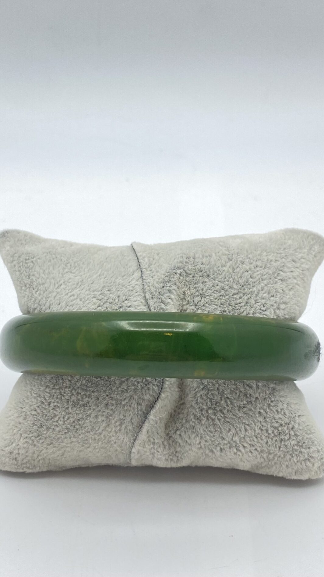 BACHELITE. BRACCIALE VERDE CREMA DI SPINACI. USA ANNI ‘40. - immagine 5