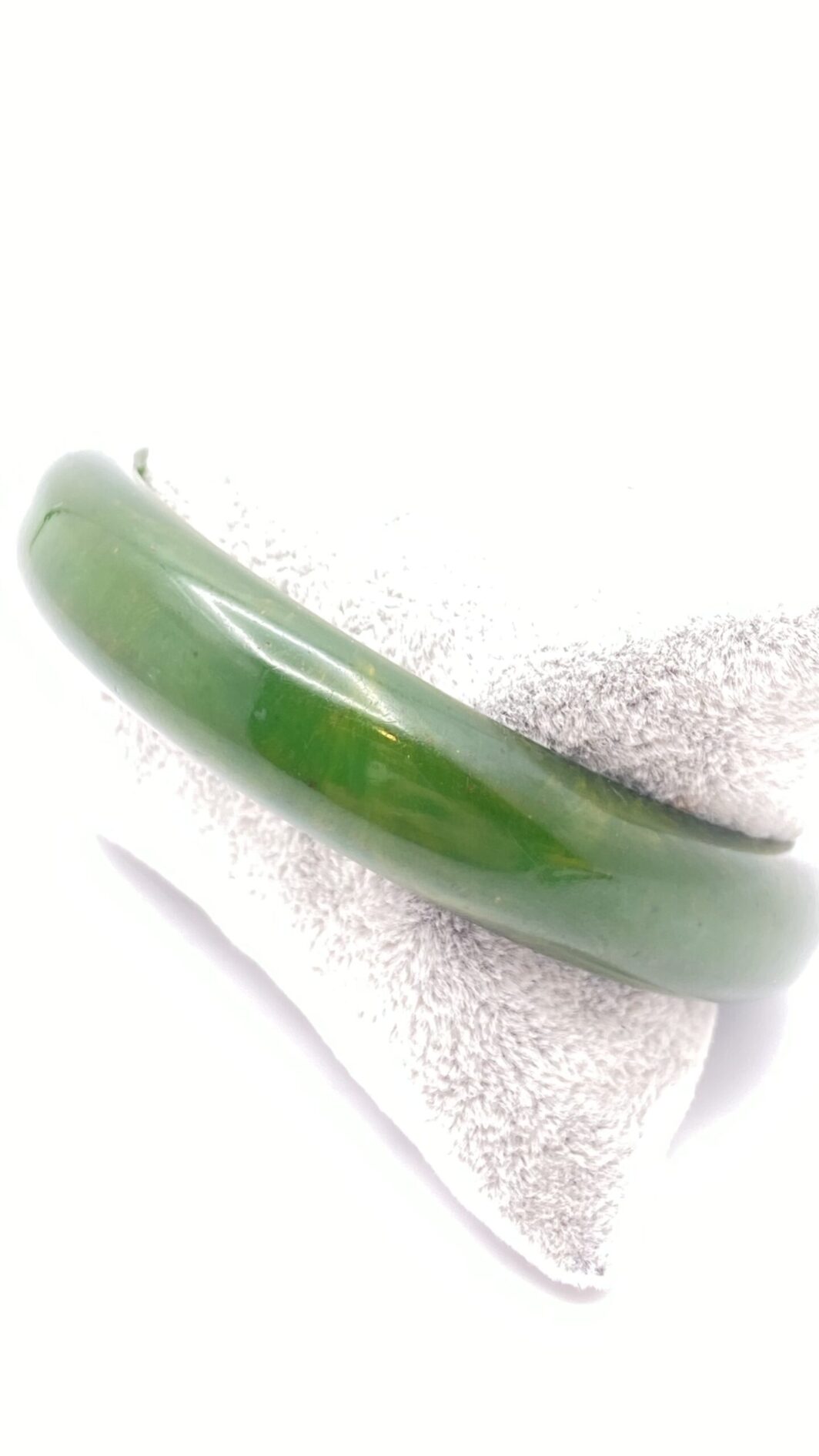 BACHELITE. BRACCIALE VERDE CREMA DI SPINACI. USA ANNI ‘40. - immagine 7