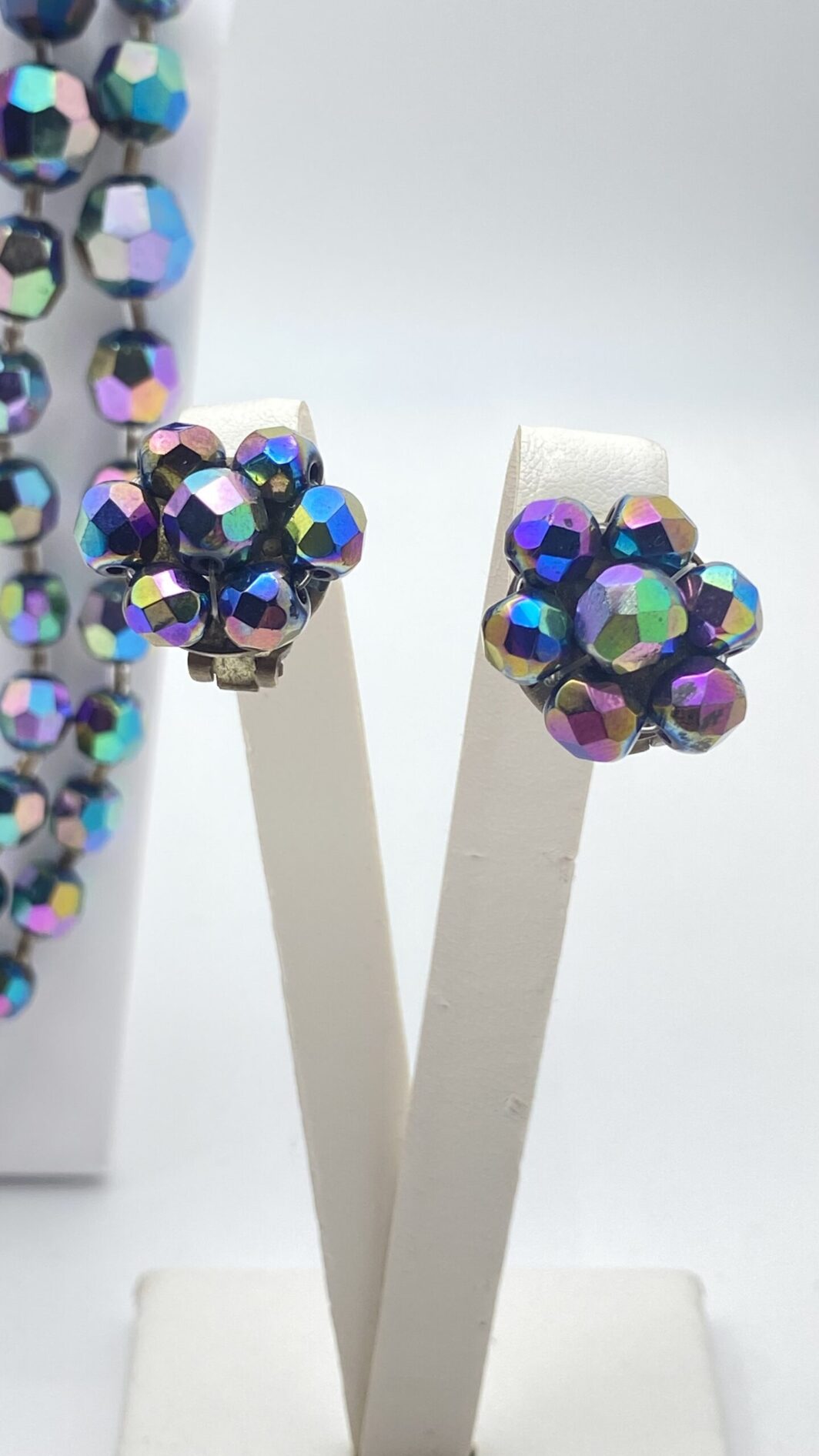 CRISTALLI SWAROVSKI AURORA BOREALIS. PARURE VINTAGE. ANNI ‘50 - immagine 5
