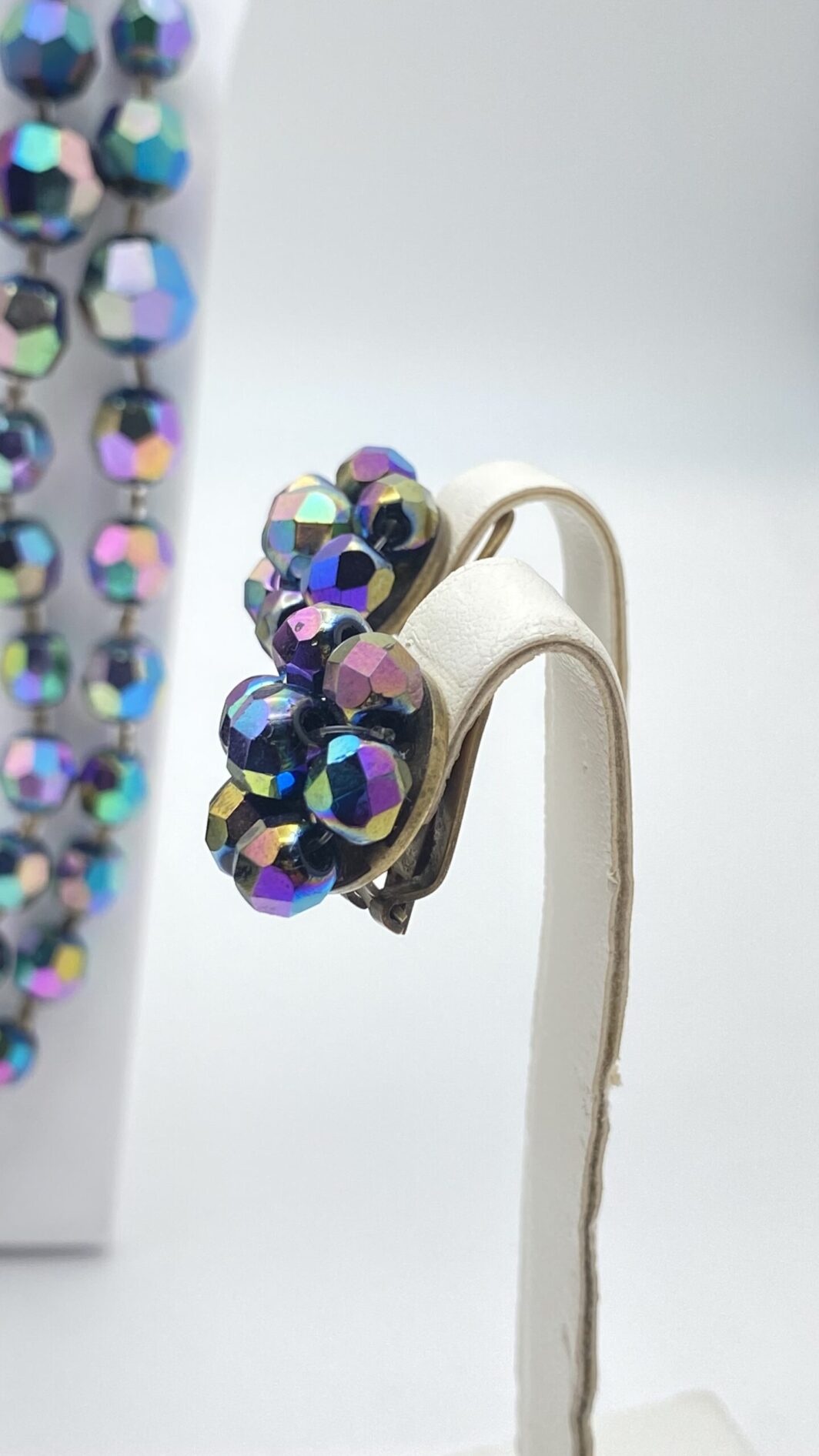 CRISTALLI SWAROVSKI AURORA BOREALIS. PARURE VINTAGE. ANNI ‘50 - immagine 4