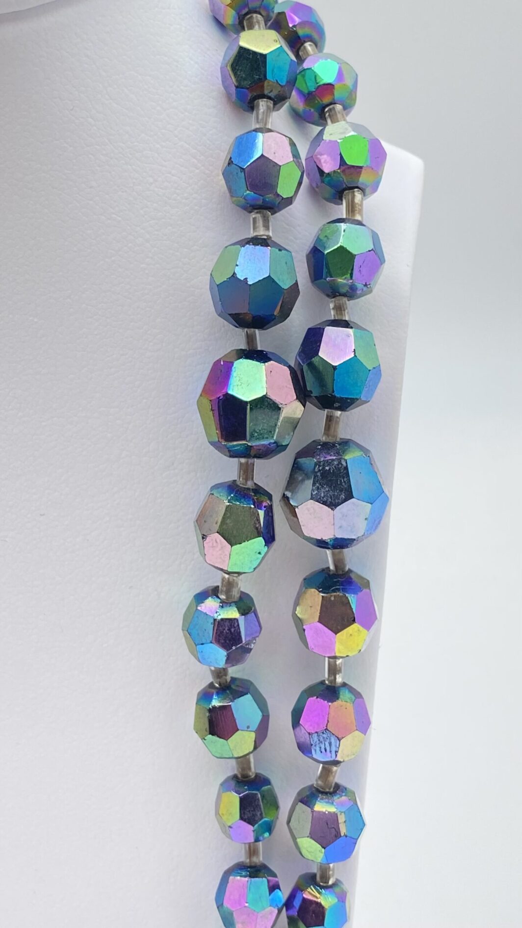 CRISTALLI SWAROVSKI AURORA BOREALIS. PARURE VINTAGE. ANNI ‘50 - immagine 8