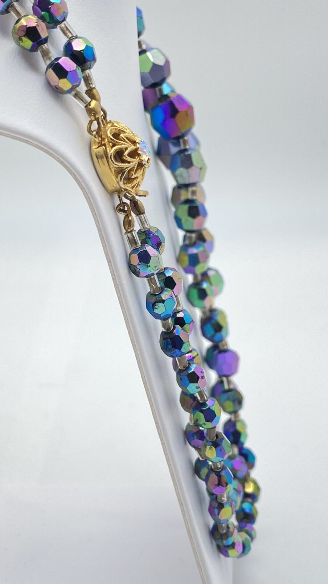 CRISTALLI SWAROVSKI AURORA BOREALIS. PARURE VINTAGE. ANNI ‘50 - immagine 9
