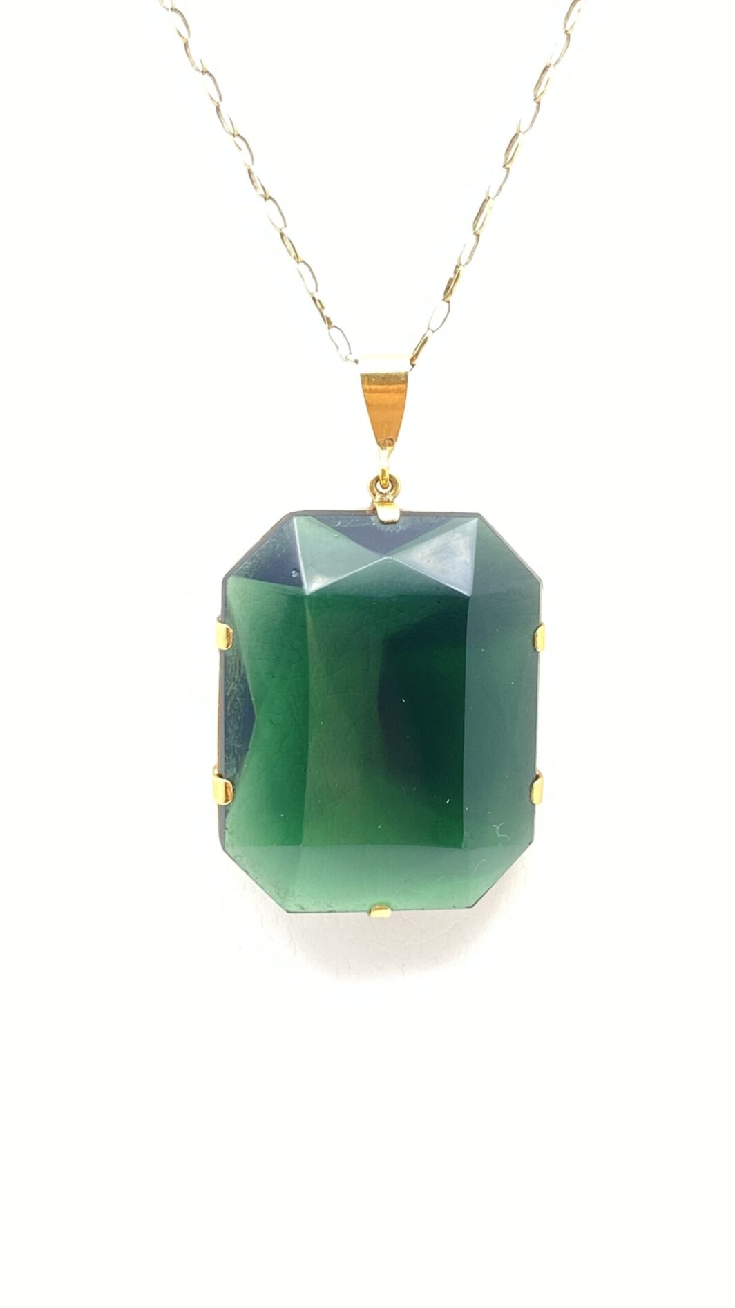 CATENA CON GRANDE PENDENTE. BIGIOTTERIA. USA ANNI ‘30 - immagine 13