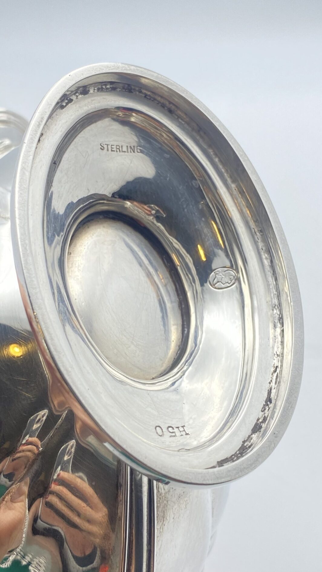 ARGENTO. ELEGANTE SALSIERA. EPOCA GIORGIO IV. ANNO 1823. - immagine 4