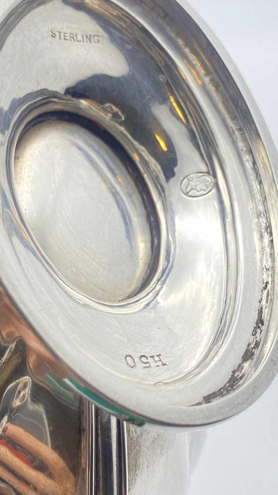 ARGENTO. ELEGANTE SALSIERA. EPOCA GIORGIO IV. ANNO 1823. - immagine 13