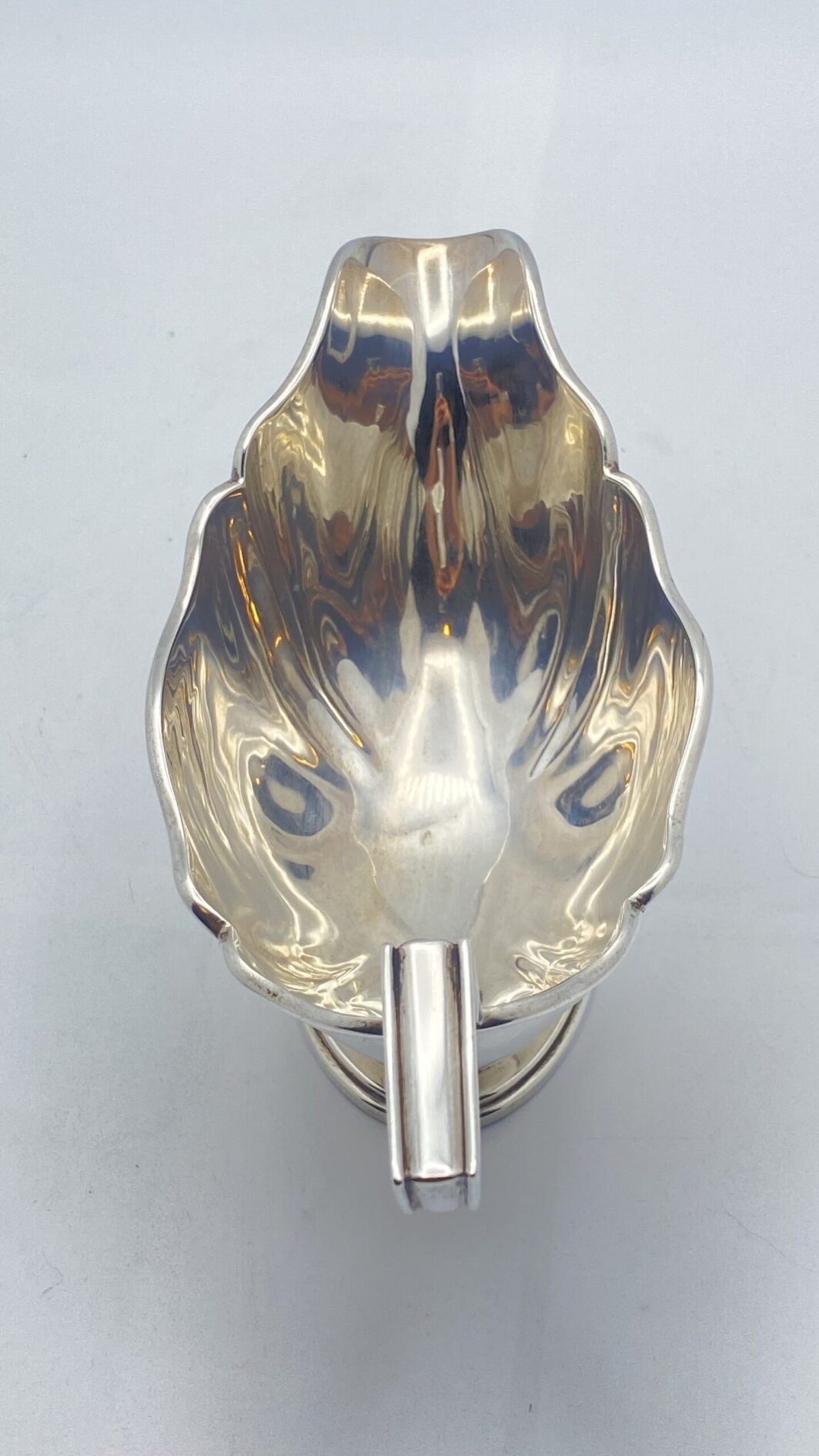 ARGENTO. ELEGANTE SALSIERA. EPOCA GIORGIO IV. ANNO 1823. - immagine 6