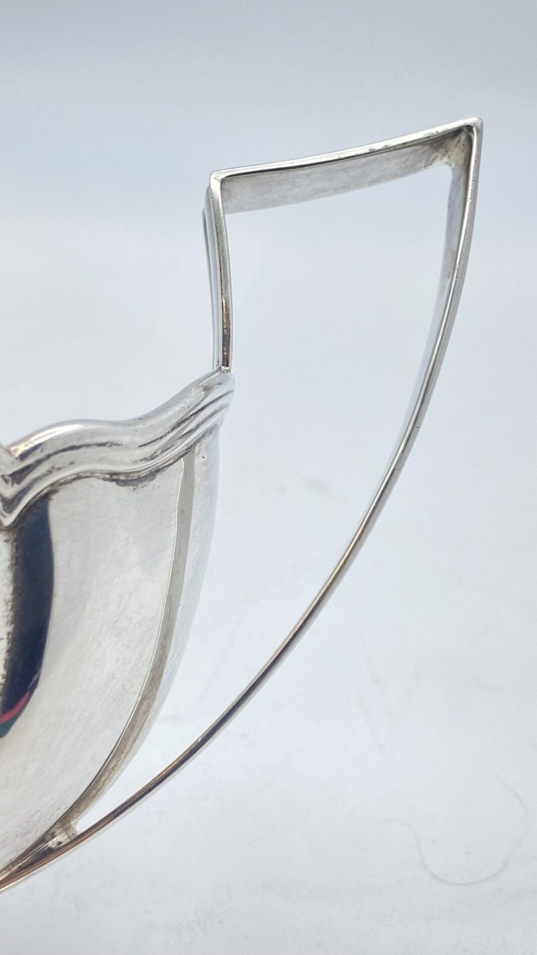ARGENTO. ELEGANTE SALSIERA. EPOCA GIORGIO IV. ANNO 1823. - immagine 11