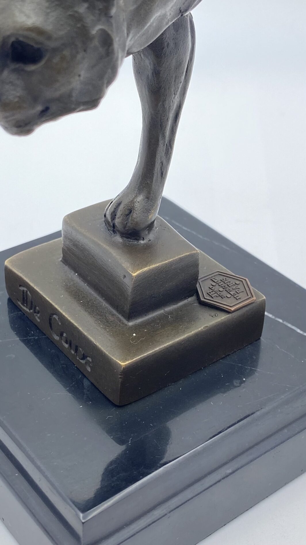 “DE COUX” D’APRÈS. SCULTURA IN BRONZO. STILE ART DECO. - immagine 10